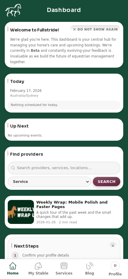 Mobile dashboard
